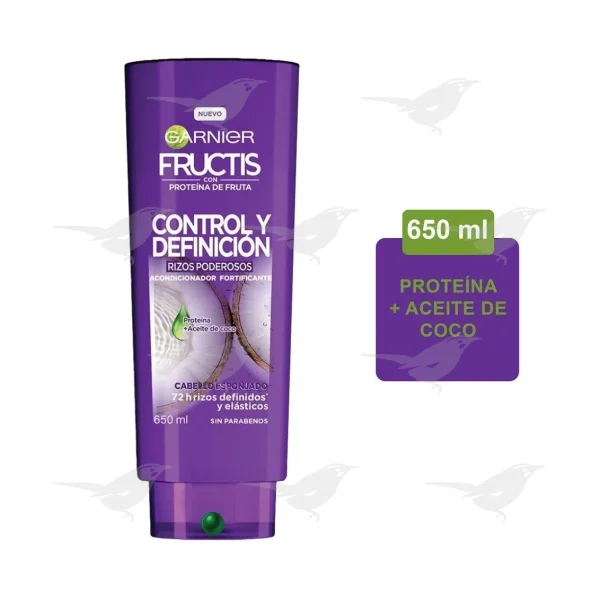 Acondicionador Garnier Fructis Control y Definición Coco 650 ml