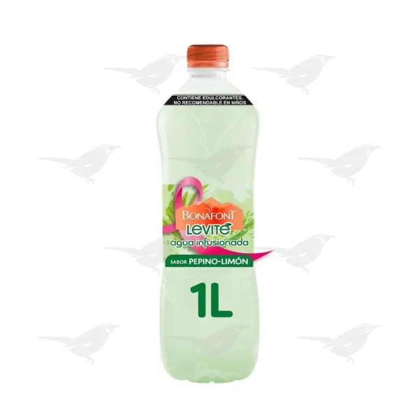 Agua Infusionada Bonafont Levité Pepino Limón 1 Litro
