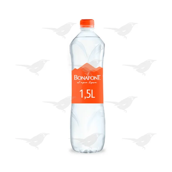Agua Natural Bonafont Botella 1.5 Lt.