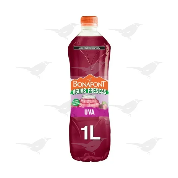 Aguas Frescas Bonafont Uva 1 Litro