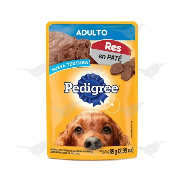 Alimento Pedigree Adulto Res en Paté Sobre 85g