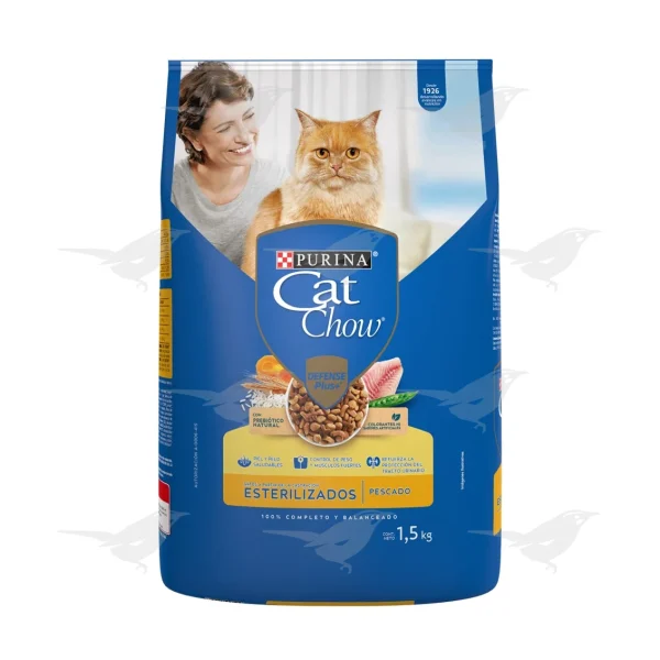 Alimento para Gato Purina Cat Chow Adultos Esterilizados Pescado 1.5Kg