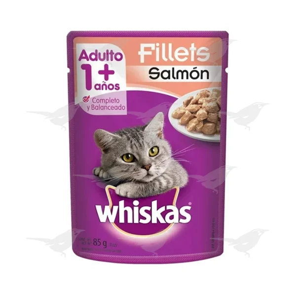 Alimento para Gatos Whiskas Filetes de Salmón Sobre 85g