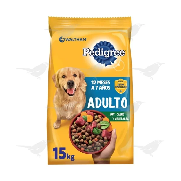Alimento p/perro Adulto Pedigree Medianos y Grandes 15 Kg