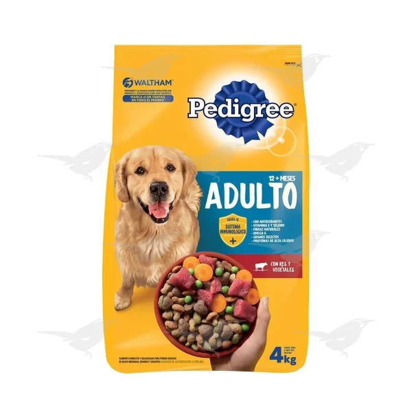 Alimento p/perro Adulto Pedigree Medianos y Grandes 4 Kg