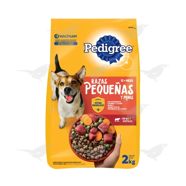 Alimento p/perro Adulto Pedigree Pequeños y Minis 2 Kg