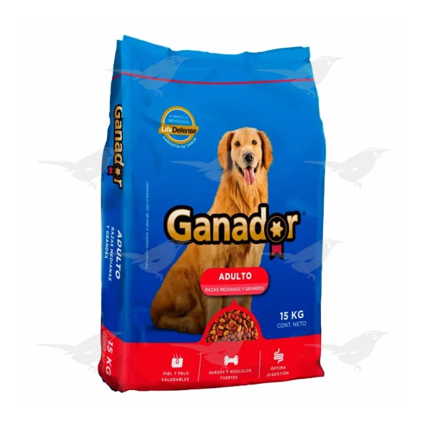 Alimento p/perro Ganador Adulto Medianos y Grandes 15kg