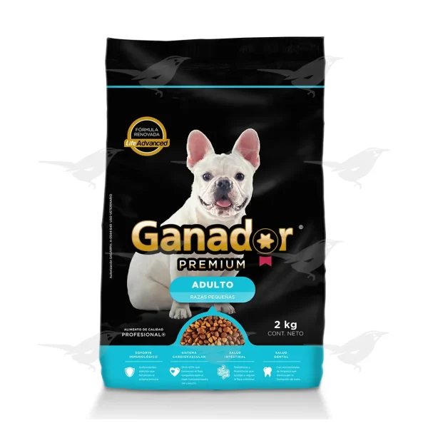 Alimento p/perro Ganador Premium Adulto Pequeños 2kg