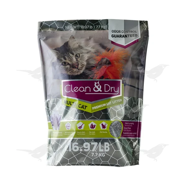 Arena para Gato Clean & Dry Multi Cat Premium 7.7 Kg