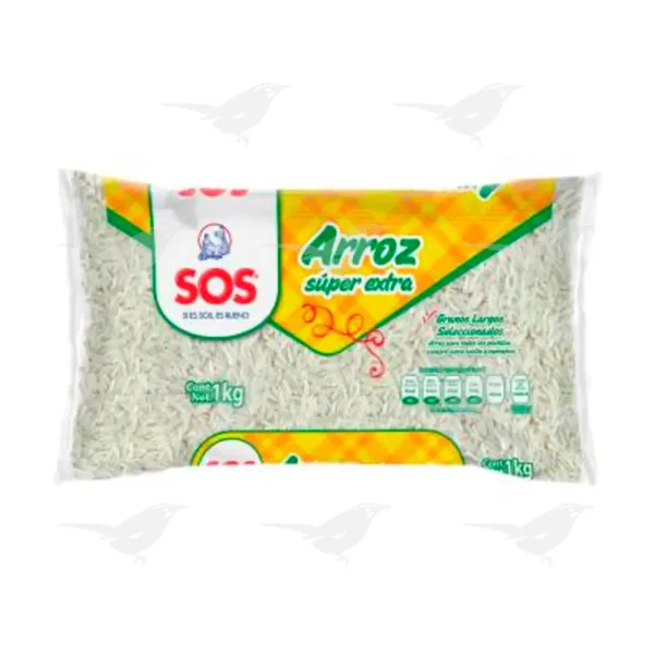 Arroz SOS Grano Largo Uruguayo 1 Kg 1 Pieza