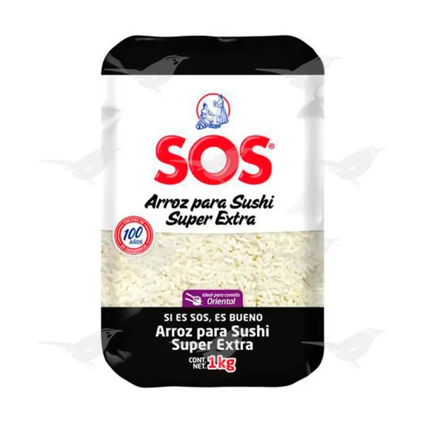 Arroz SOS Sushi Súper Extra 1 Kg 1 Pieza