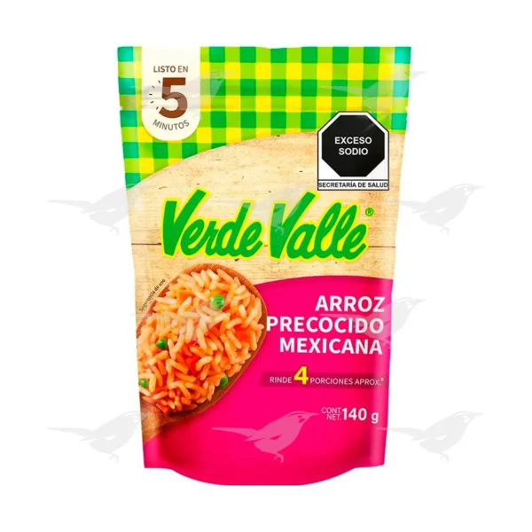 Arroz Verde Valle Precocido a la mexicana 140 g 1 Pieza