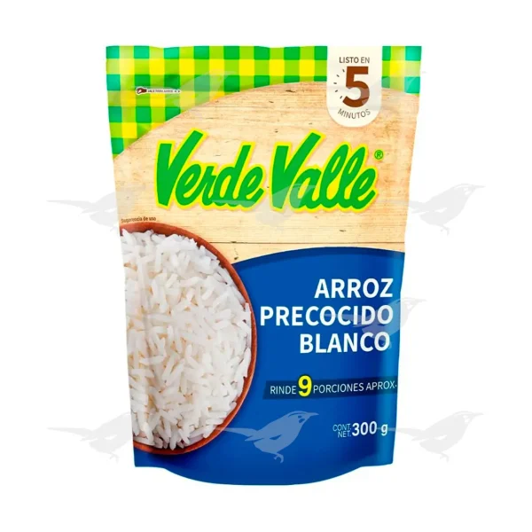 Arroz Verde Valle Precocido Blanco 300 g 1 Pieza