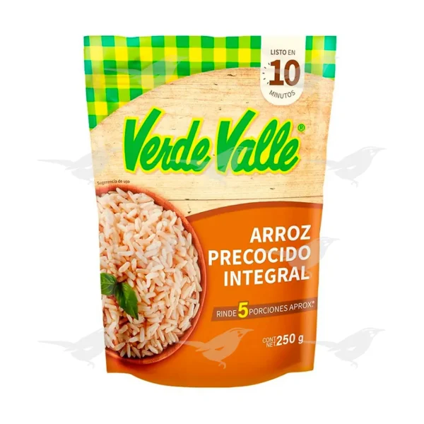 Arroz Verde Valle Precocido Integral 250 g 1 Pieza