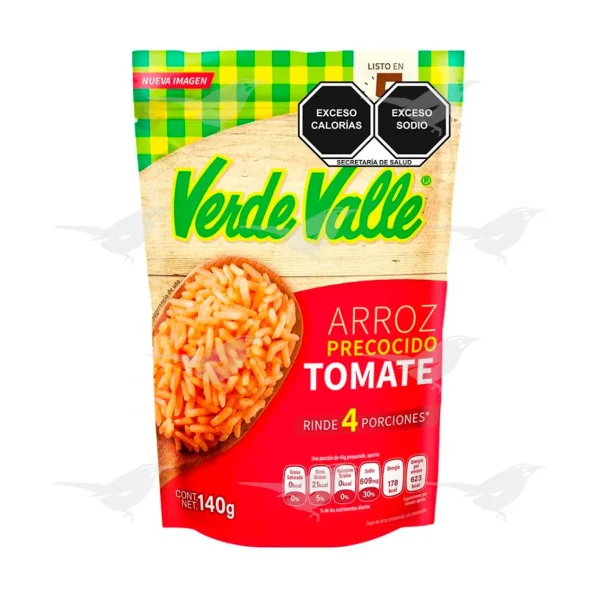 Arroz Verde Valle Precocido con Tomate 140 g 1 Pieza