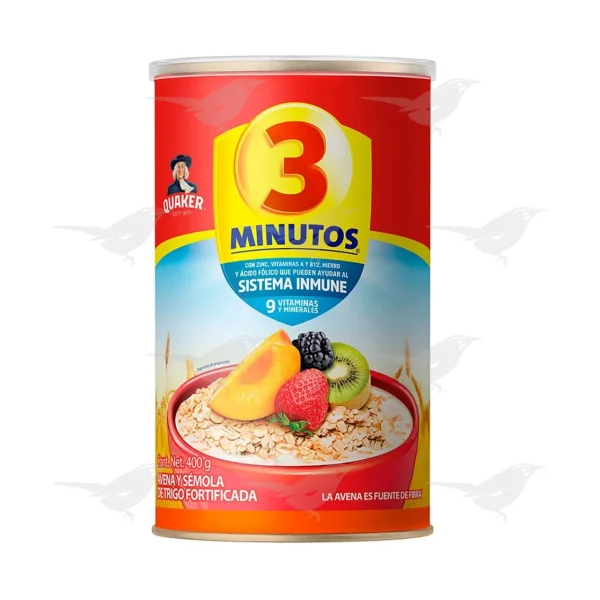Avena 3 Minutos Quaker Lata 400 g 1 Pieza