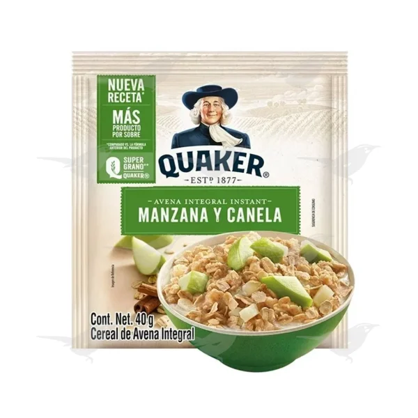 Avena Instantánea Quaker Manzana y Canela 40 g 1 Pieza