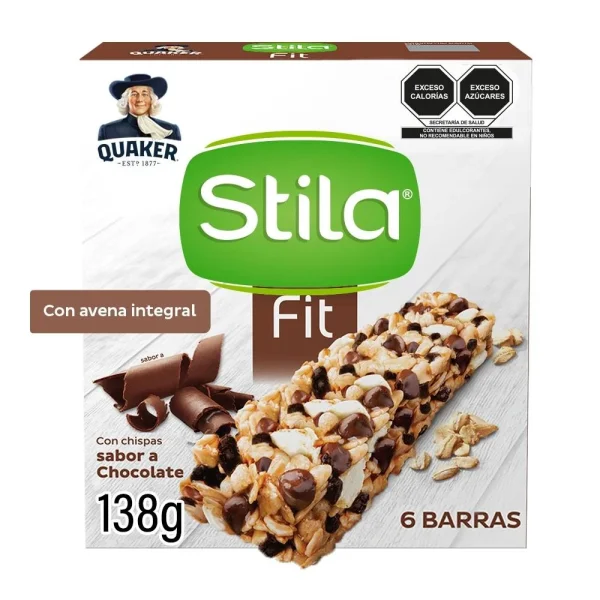 Barra de Avena Integral Quaker Stila Fit Chocolate 138 g