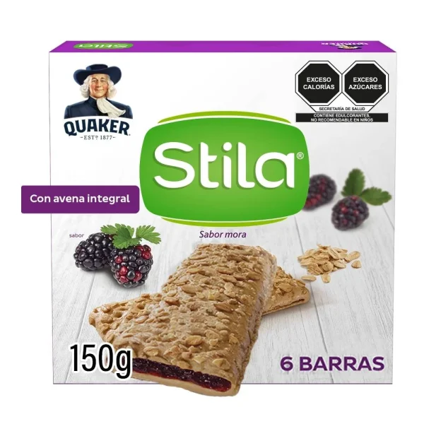 Barra de Avena Integral Quaker Stila Mora 150 g