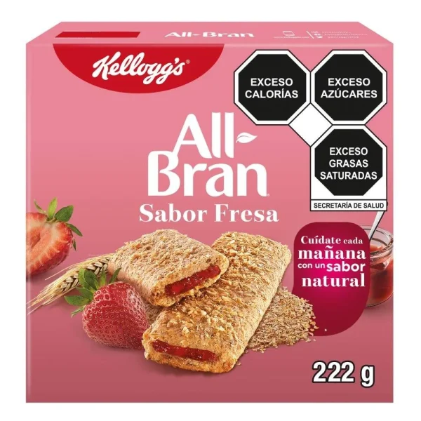 Barras de Cereal Kellogg's All Bran Fresa 222 g