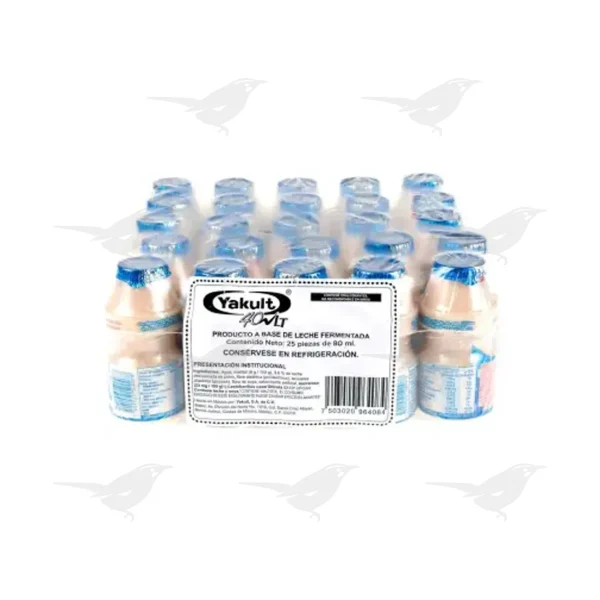 Bebida Fermentada Yakult 40 LT 25 piezas 80ml c/u