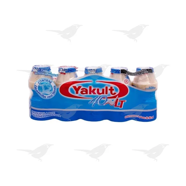Bebida Fermentada Yakult 40 LT 5 piezas 80ml c/u