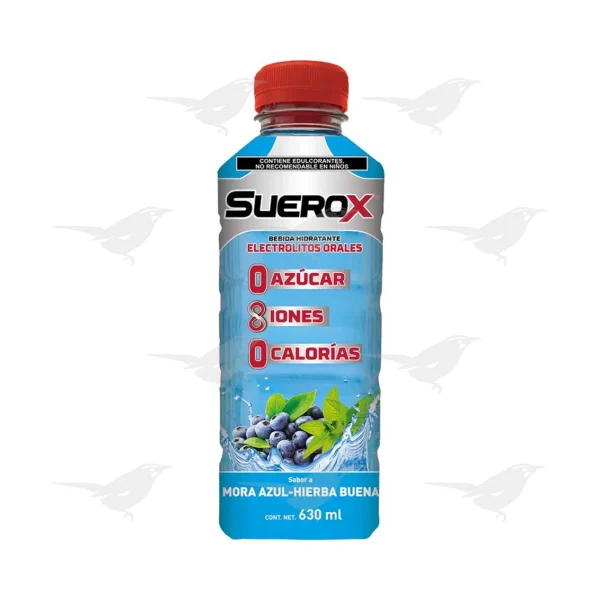 Bebida con Electrolitos Suerox Mora Azul 6 pzas de 630 ml