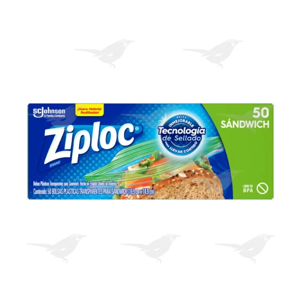 Bolsas Reutilizables Ziploc Sandwich 50 Bolsas