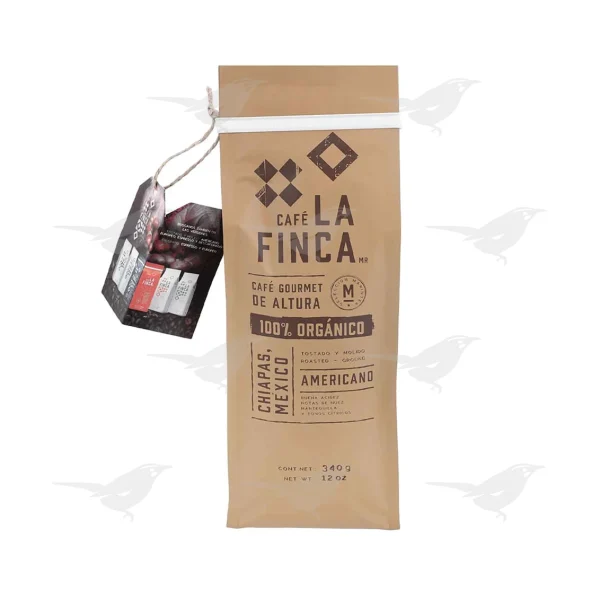 Cafe La Finca Americano Organico Tostado Molido 340 g 1 Pieza