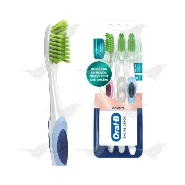 Cepillo Dental Oral-B Extra Suave Sensitive 3 piezas