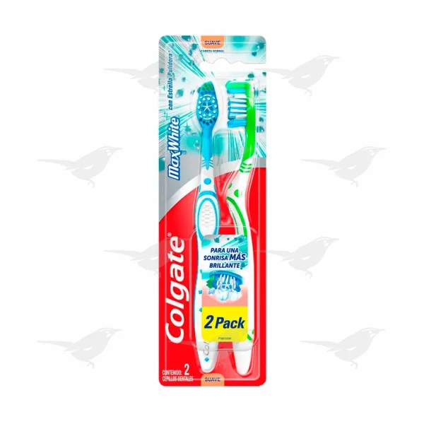 Cepillo de Dientes Colgate Max White 2 piezas