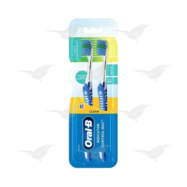 Cepillo de Dientes Oral-B Clean Indicator Control 2 Piezas