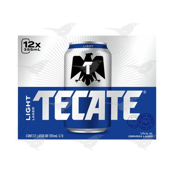 Cerveza Light Tecate 12 Pack 340 ml