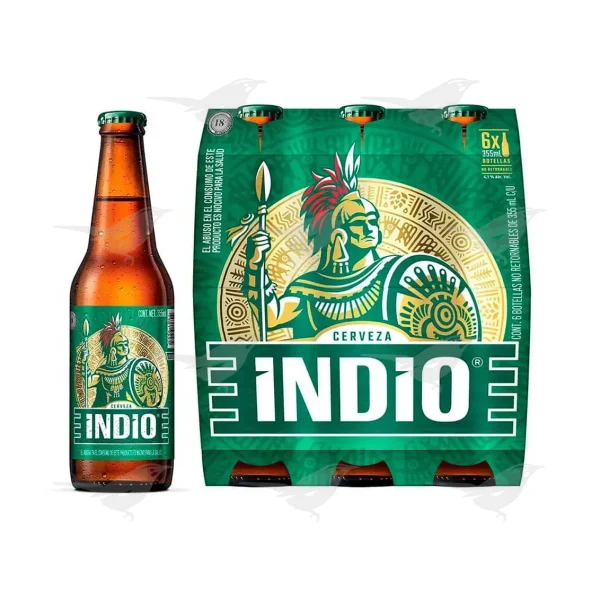 Cerveza Obscura Indio 6 Pack 355 ml
