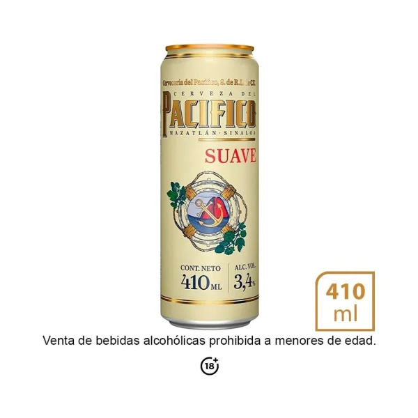 Cerveza Suave Pacifico 410 ml