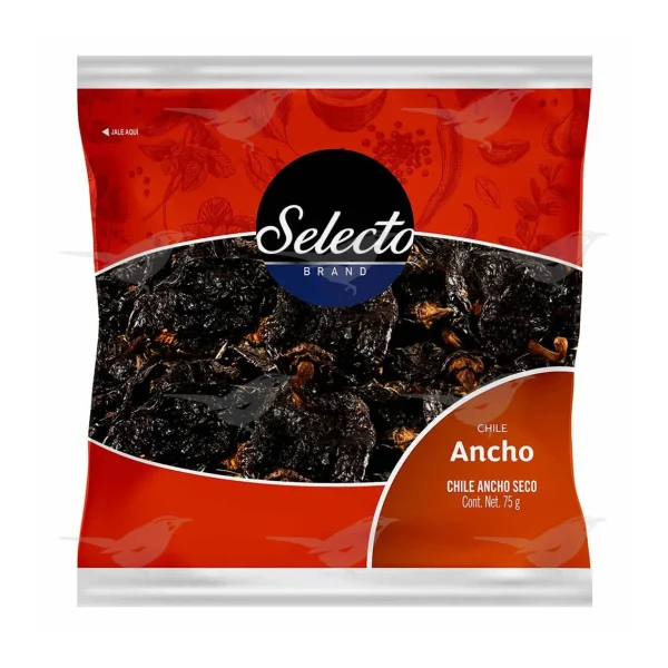 Chile Seco Selecto Brand Ancho 75g
