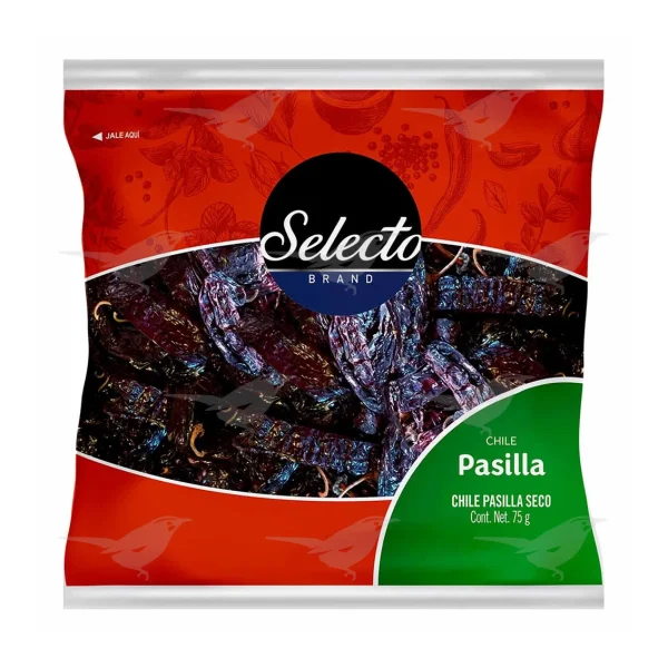 Chile Seco Selecto Brand Pasilla 75g