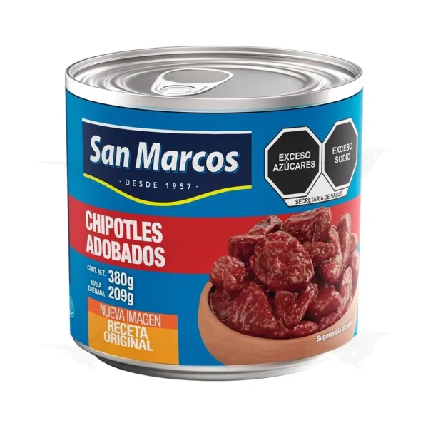 Chiles chipotles San Marcos adobados 380 g 1 Pieza