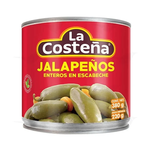 Chiles jalapeños La Costeña enteros en escabeche 380 g 1 Pieza