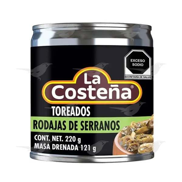 Chiles serranos La Costeña en rodaja toreados 220 g 1 Pieza