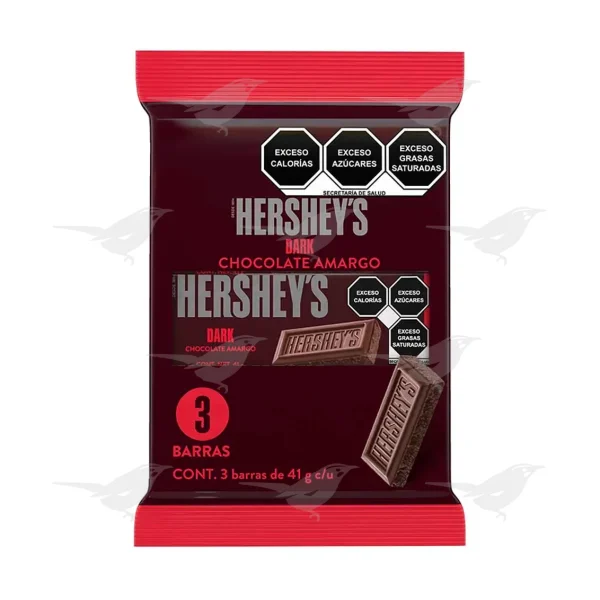 Chocolate Hersheys Dark 3 barras 41g c/u