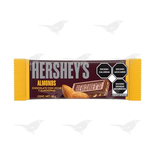 Chocolate Hersheys Leche y Almendras 38g