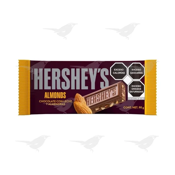 Chocolate Hersheys Leche y Almendras 90g