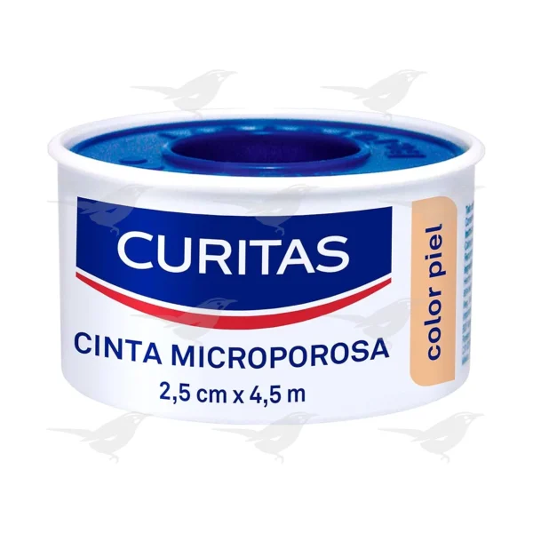 Cinta Microporosa Curitas Piel 2.5cm x 4.5 1 Pieza
