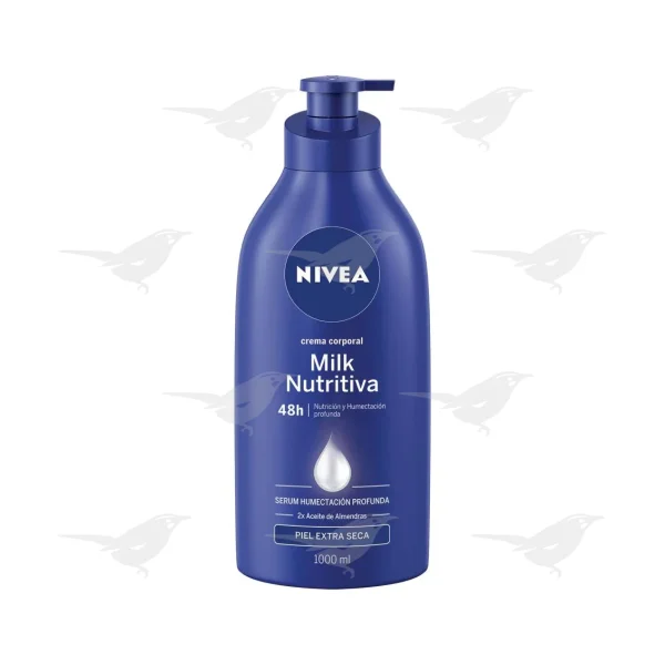 Crema Corporal Nivea Milk Nutritiva Piel Extra Seca 1 l