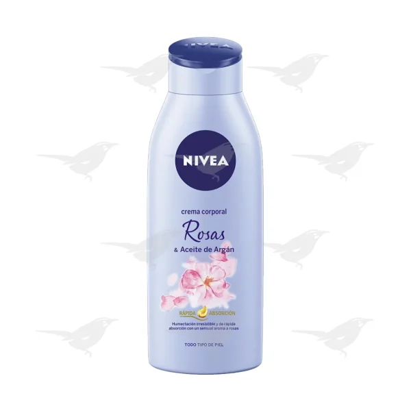 Crema Corporal Nivea Rosas y Aceite de Árgan 400 ml