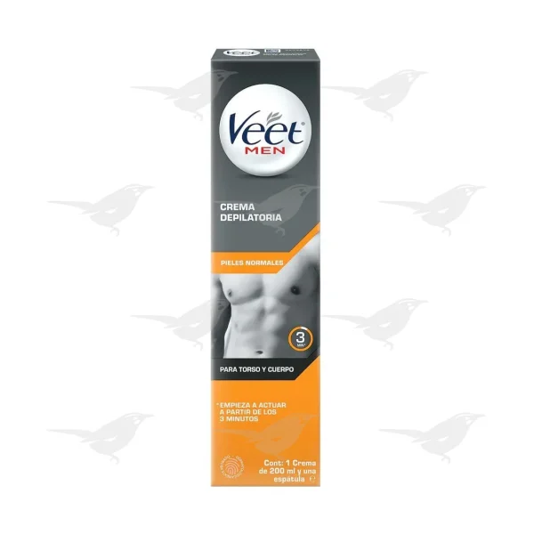 Crema Depiladora Veet Men Torso y Cuerpo 200ml