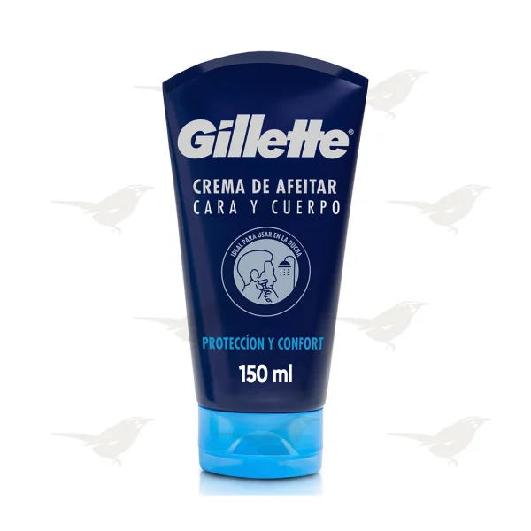 Crema para Afeitar Gillette Cara y Cuerpo Protección y Confort 150 ml