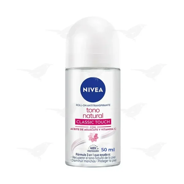 Desodorante Nivea Tono Natural Classic Touch Roll On 50 ml