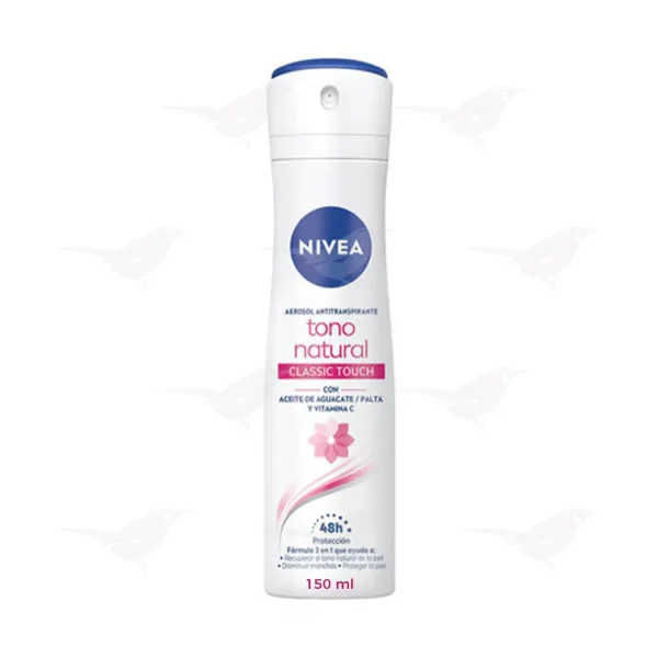 Desodorante Nivea Tono Natural Classic Touch Spray 150 ml